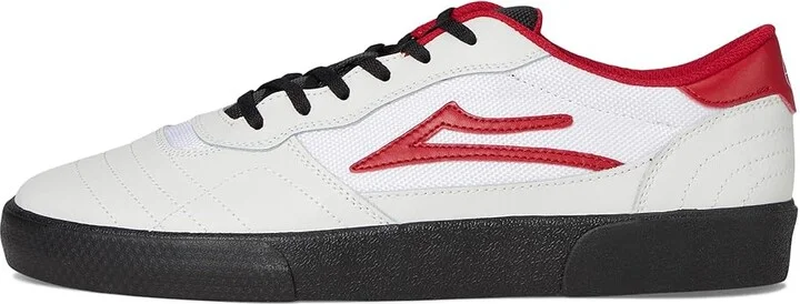 Lakai Cambridge Men's Shoes White/Black Suede 1 : 7.5 D - Medium, Suede/Synthetic/Textile - Image 6