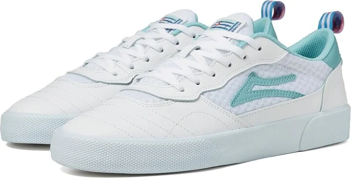 Lakai Cambridge Men's Shoes White Leather : 7.5 D - Medium, Suede/Synthetic/Textile