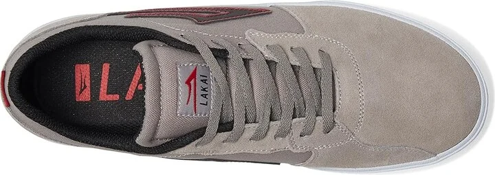 Lakai Cardiff Men's Skate Shoes Grey Suede : 7 D - Medium, Suede/Textile - Image 2