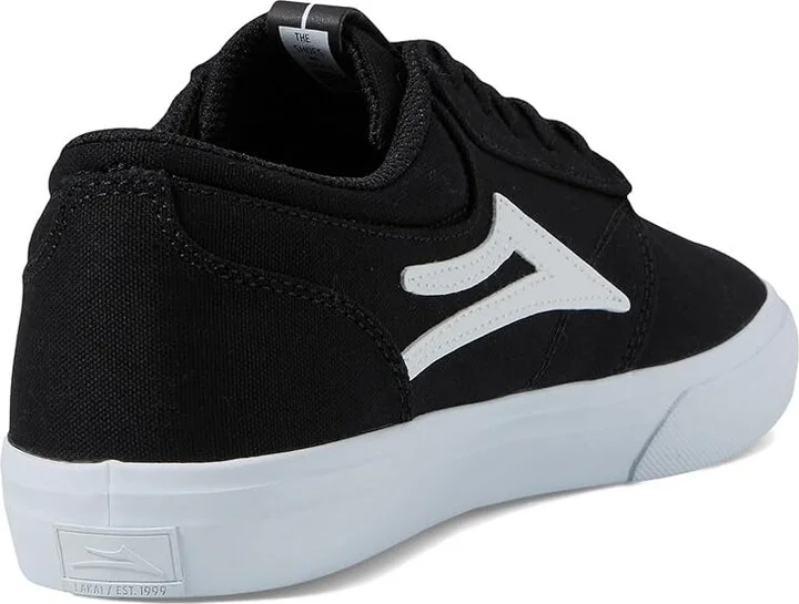 Lakai Griffin Men's Skate Shoes Black Canvas 1 : 6.5 D - Medium, Suede - Image 4