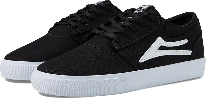Lakai Griffin Men's Skate Shoes Black Canvas 1 : 6.5 D - Medium, Suede