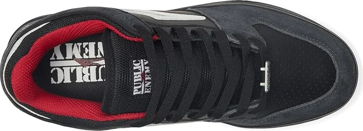 Lakai Telford Low Men's Skate Shoes Black/Charcoal Suede : 7.5 D - Medium, Canvas/Leather/Suede - Image 2