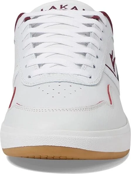 Lakai Terrace Men's Shoes White/Burgundy Leather : 9.5 D - Medium, Leather/Synthetic - Image 5