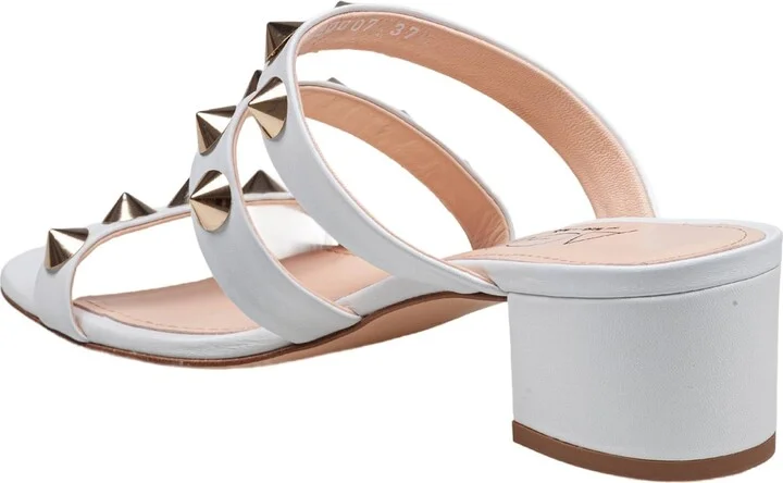 Lala Spike Sandal In Leather With Applied Studs - Image 3