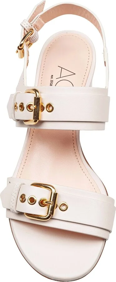 Lala Straps Leather Sandal Chalk Color - Image 2