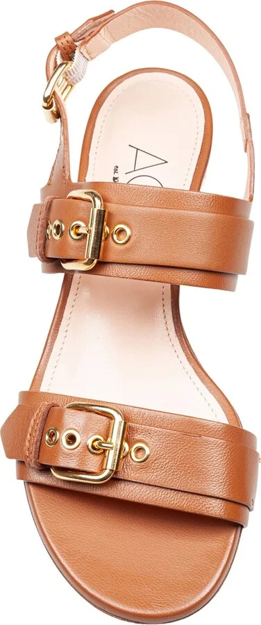 Lala Straps Leather Sandals Brandy Color - Image 2