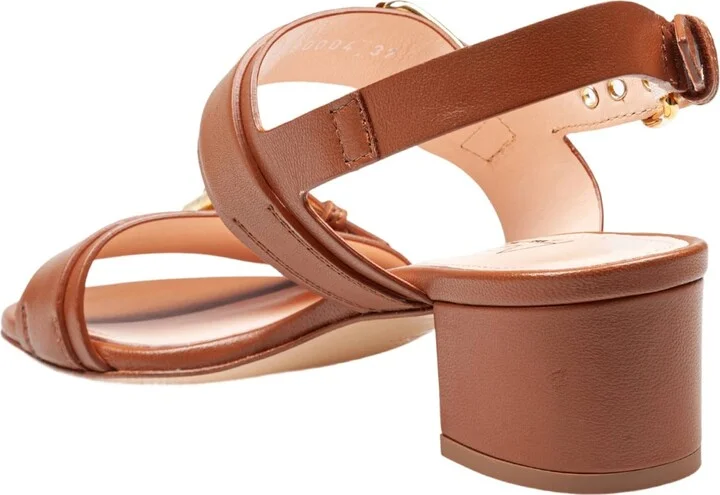 Lala Straps Leather Sandals Brandy Color - Image 3