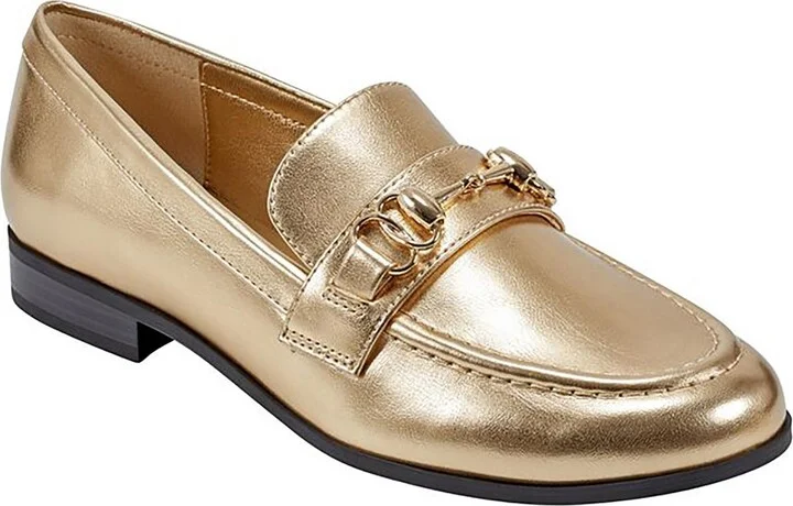 Laly 3 Womens Chain Metallic Loafers