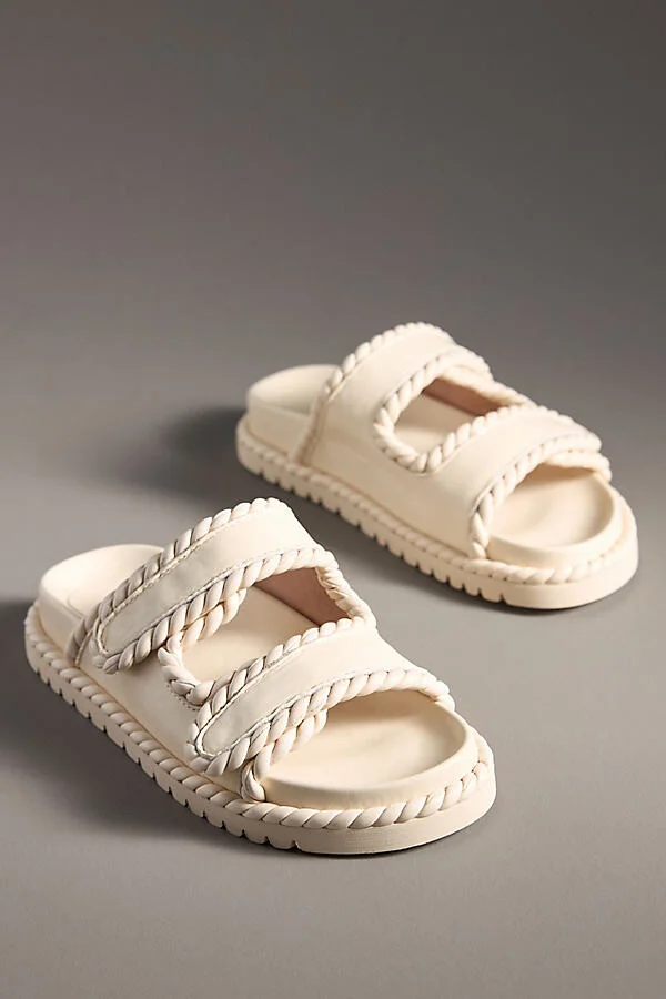 Lama Braided Velcro-Strap Sandals - Image 2