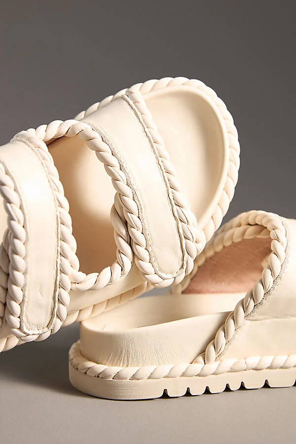 Lama Braided Velcro-Strap Sandals - Image 3