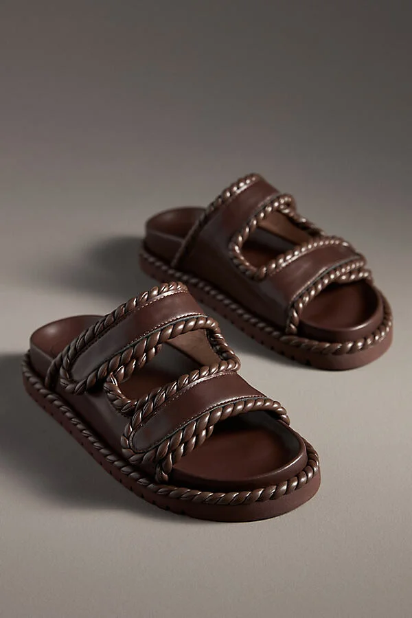 Lama Braided Velcro-Strap Sandals - Image 2