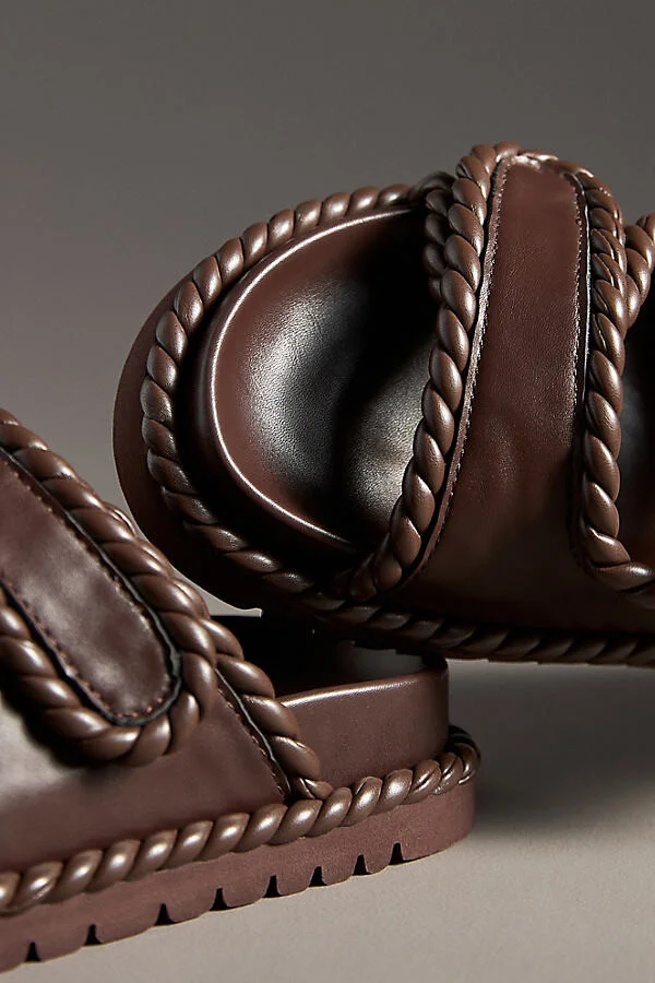 Lama Braided Velcro-Strap Sandals - Image 3