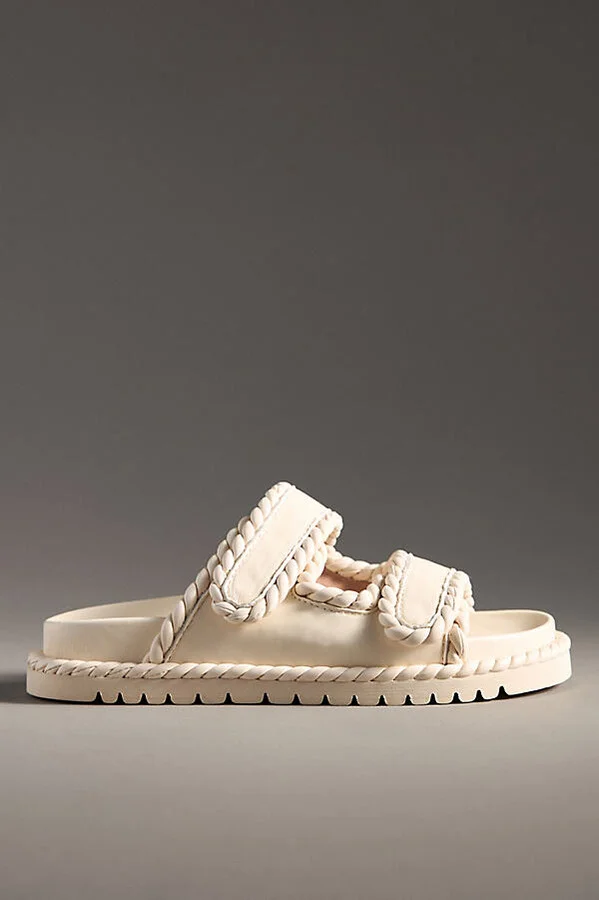 Lama Braided Velcro-Strap Sandals