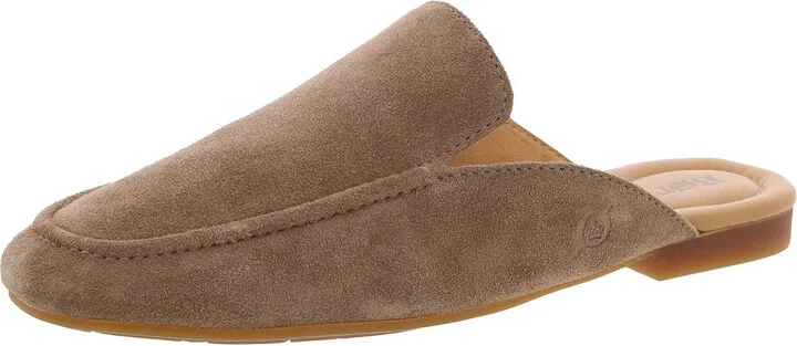 Lamara Womens Cushioned Footbed Faux Suede Mules