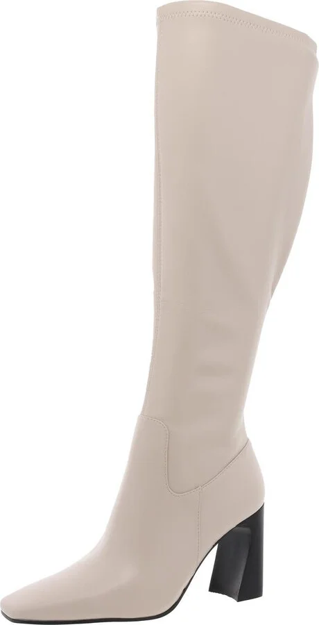 LAMARCA Womens Zipper Leather Knee-High Boots