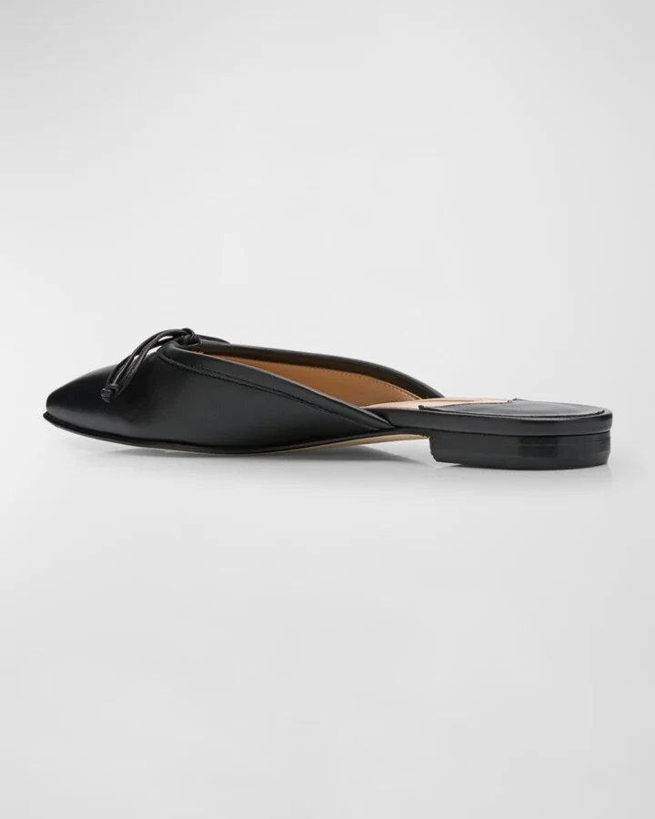 Lambskin Bow Ballerina Mules - Image 4