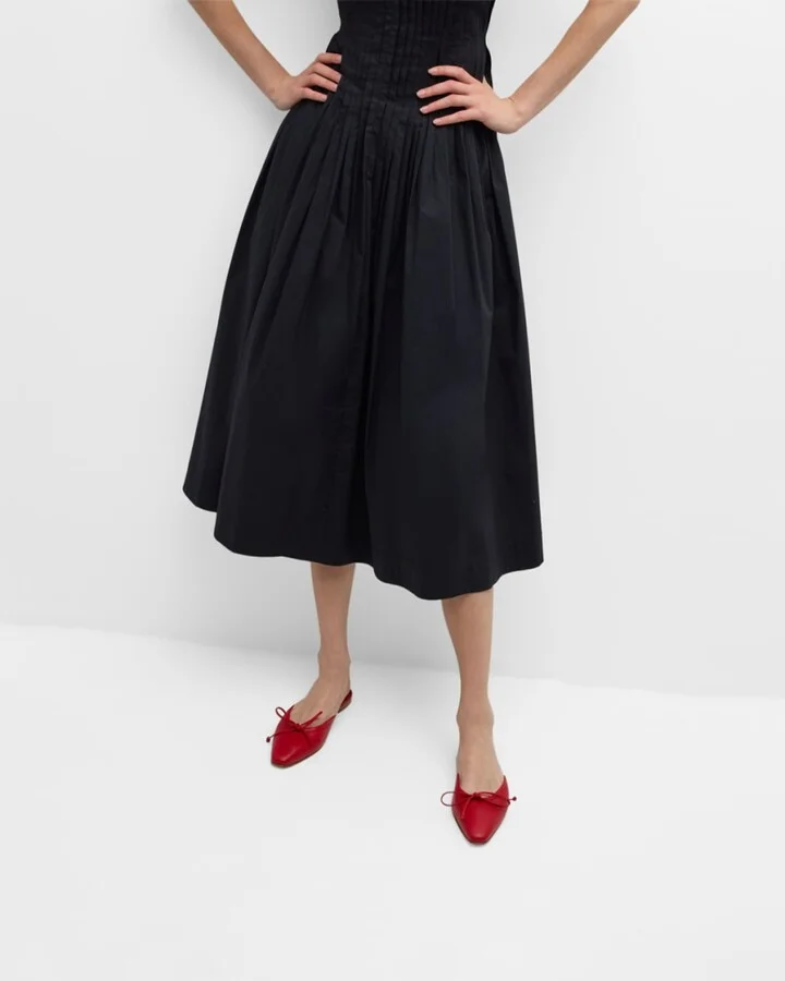 Lambskin Bow Ballerina Mules - Image 8