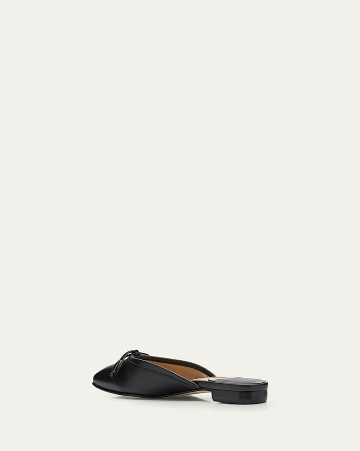 Lambskin Bow Ballerina Mules - Image 5