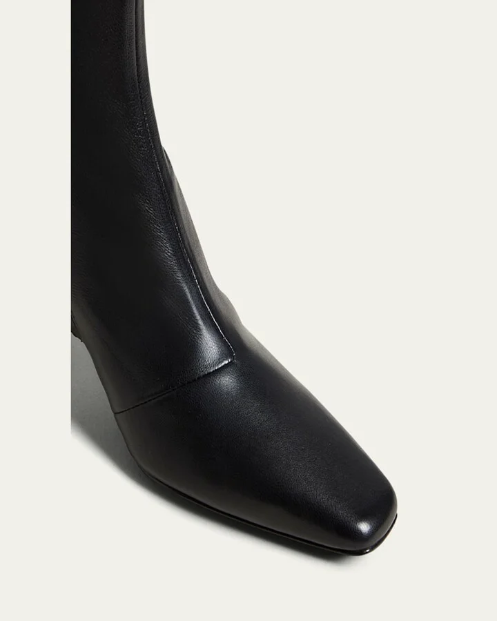 Lambskin Kitten-Heel Booties - Image 6
