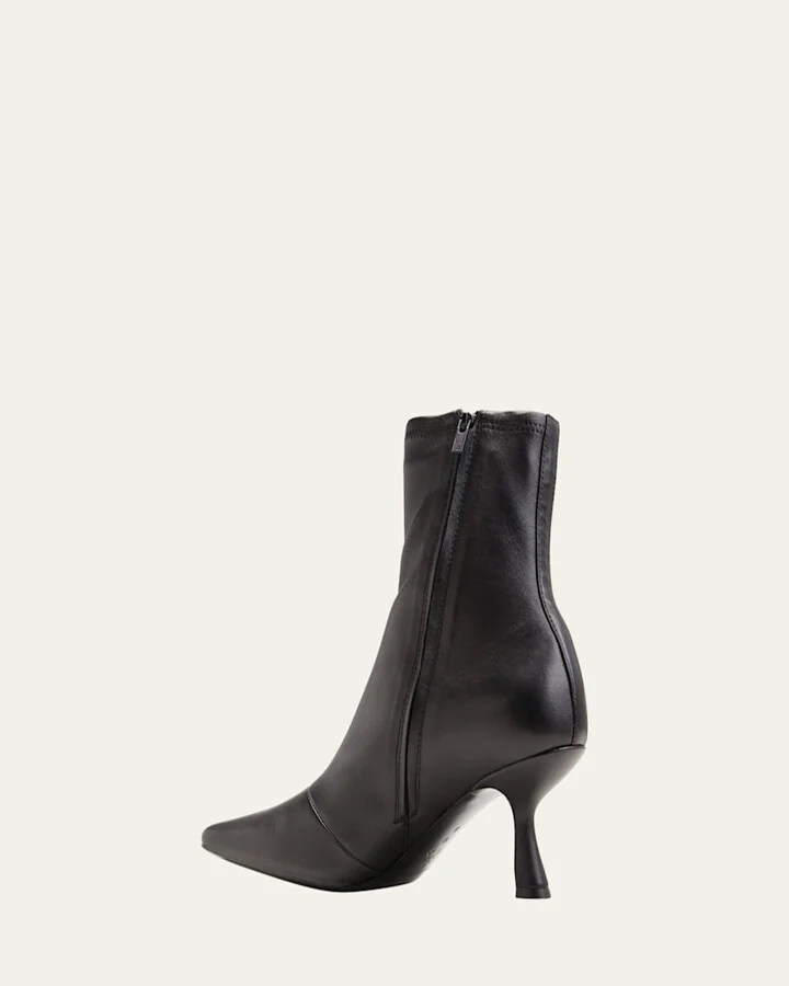 Lambskin Kitten-Heel Booties - Image 7