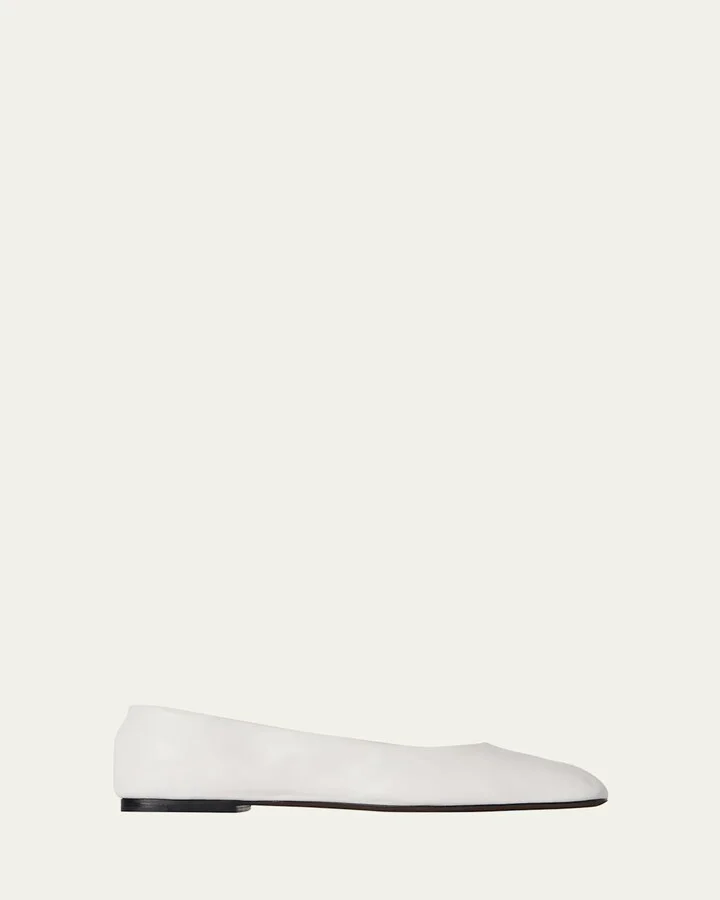 Lambskin Leather Ballerina Flats