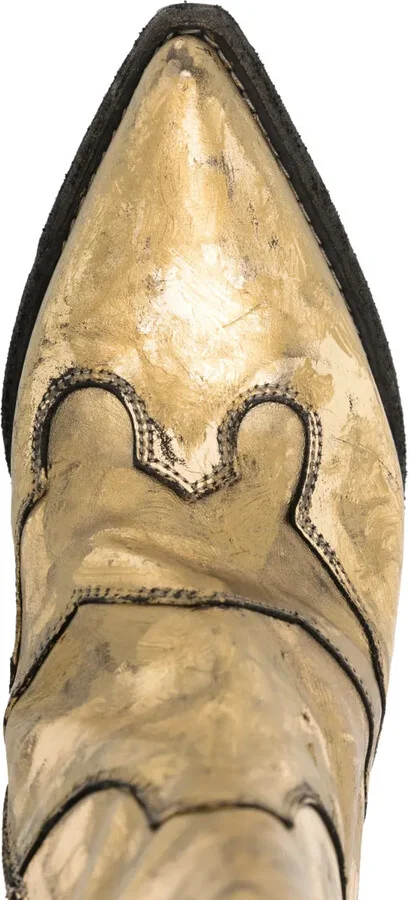 Laminated Leather Ankle Boots - Image 4