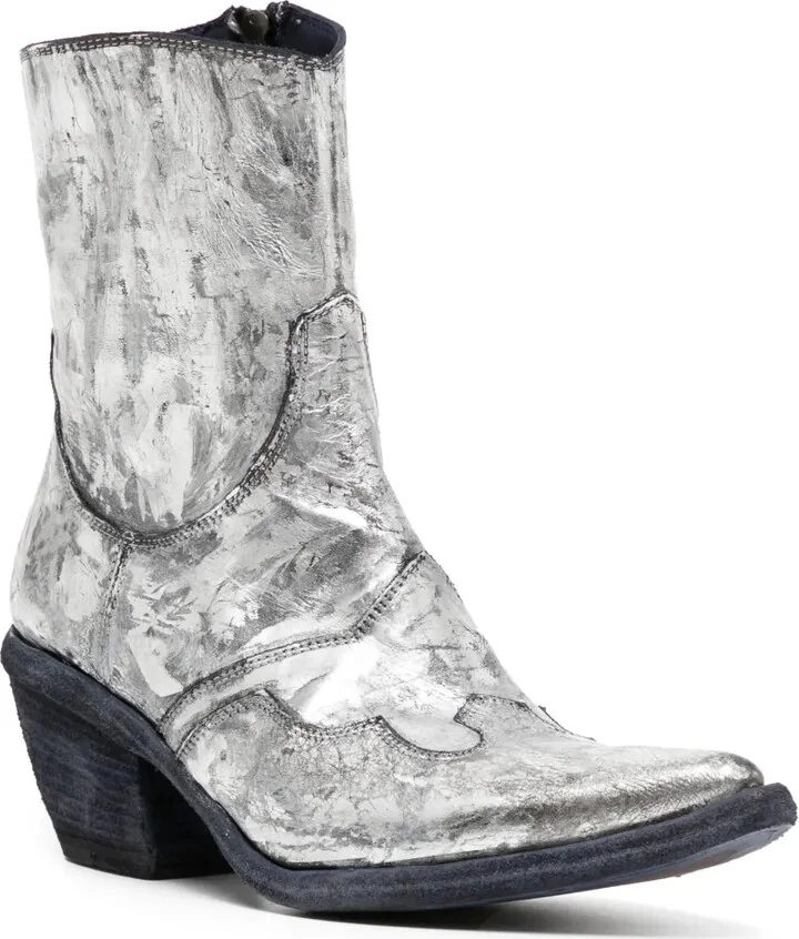 Laminated Leather Ankle Boots - Image 2