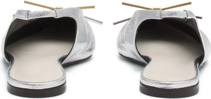 Laminated Leather Ballerina Shoes - Image 3