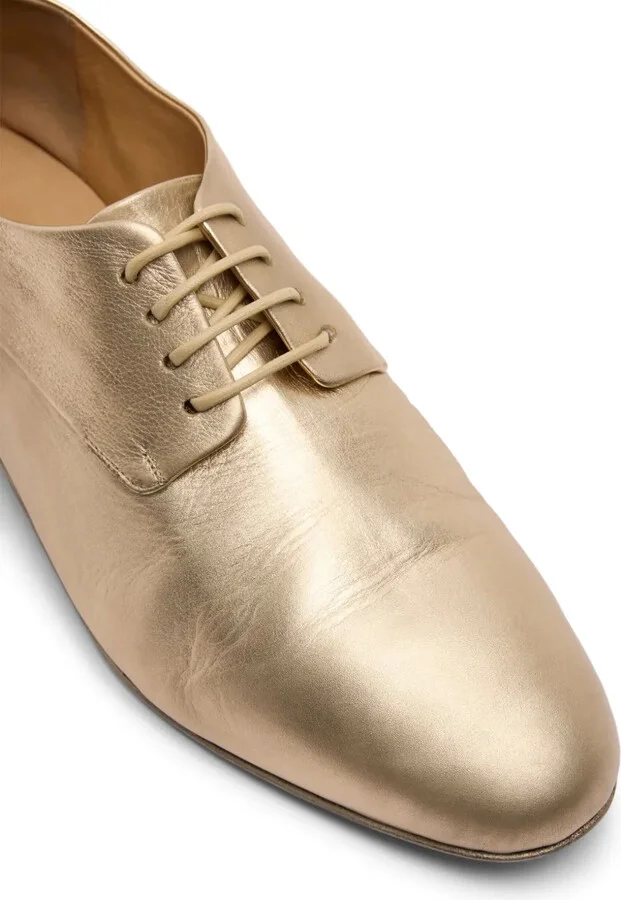 laminated-leather Derby shoes - Image 4