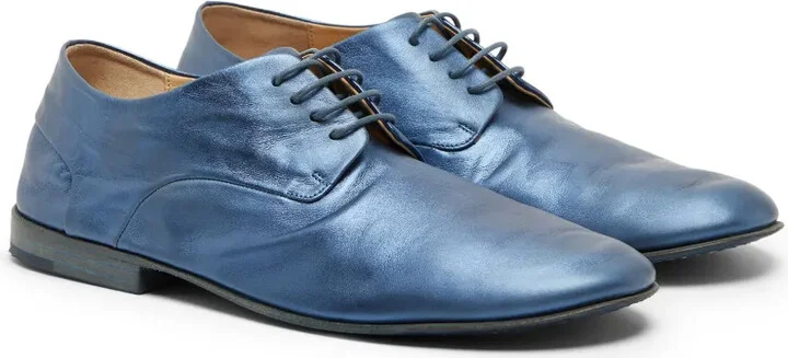 laminated-leather Derby shoes - Image 2
