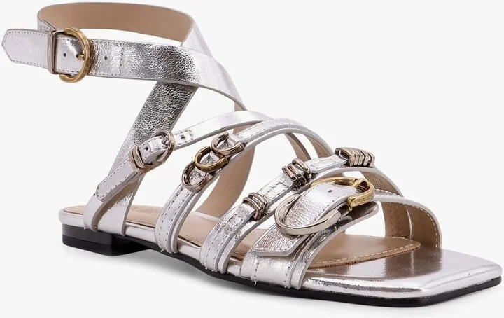 Laminated Leather Sandals - Image 4