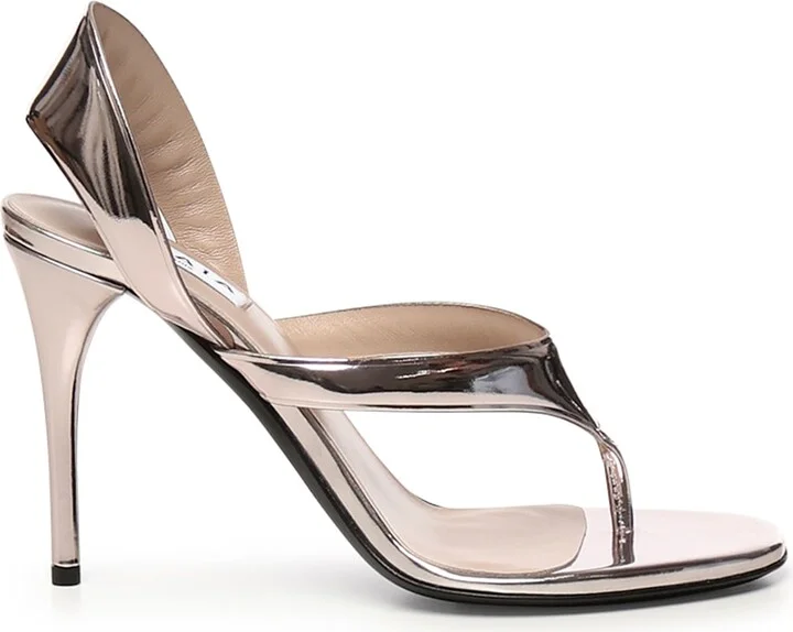Laminated Leather Sandals