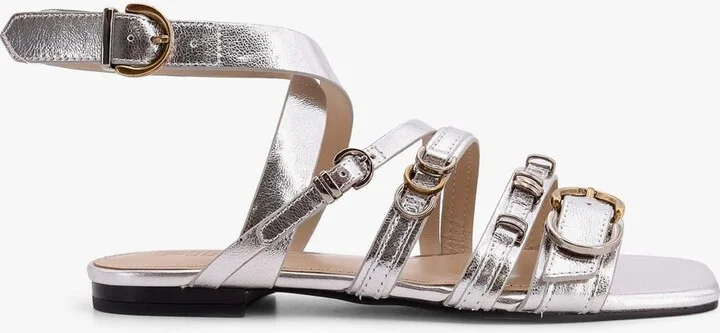 Laminated Leather Sandals