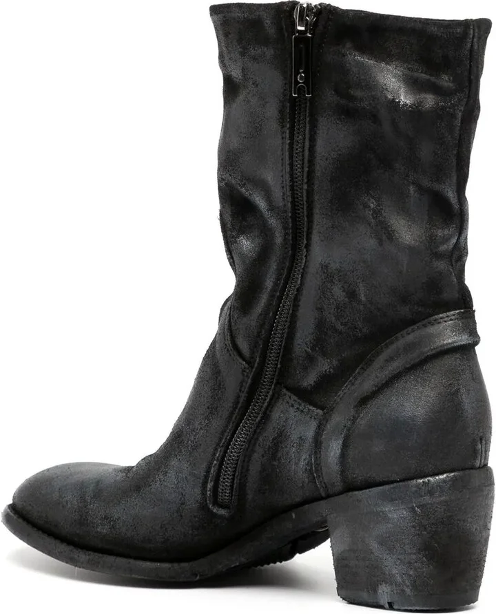 Laminated Metallic-Finish 60mm Ankle Boots - Image 3