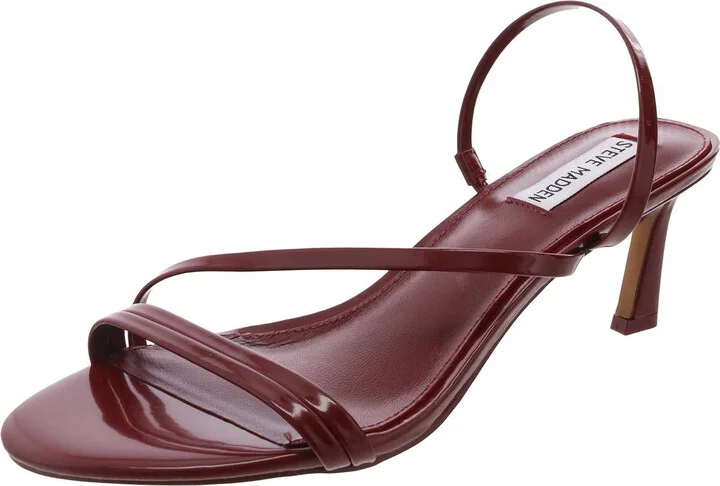 Lamora Womens Strappy Patent Leather Slide