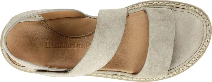 L'Amour Des Pieds Dashiell Women's Shoes Taupe Suede : 6.5 M - Image 2
