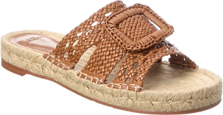 Lana Woven Leather Espadrille