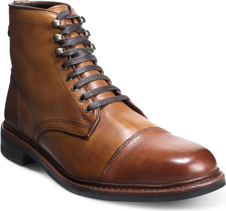 Landon Lace-Up Cap Toe Boot