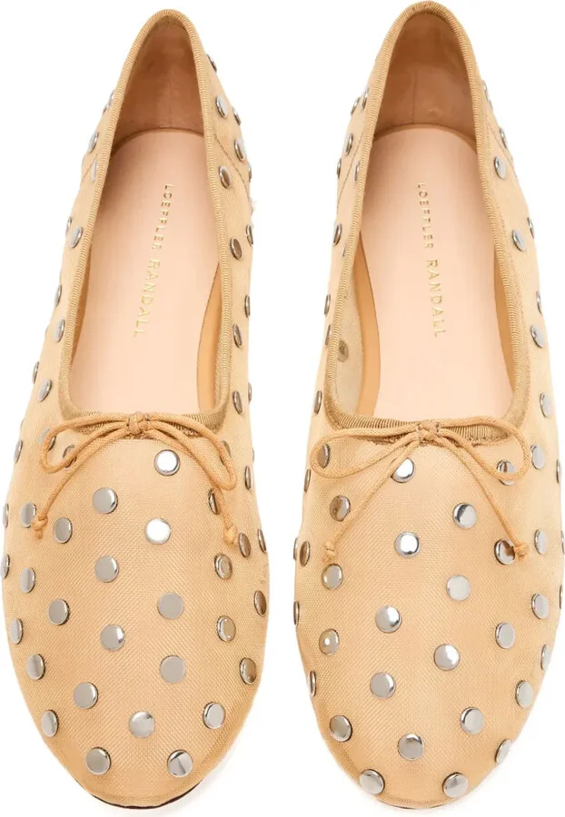 Landon studded-details ballerina flats - Image 3