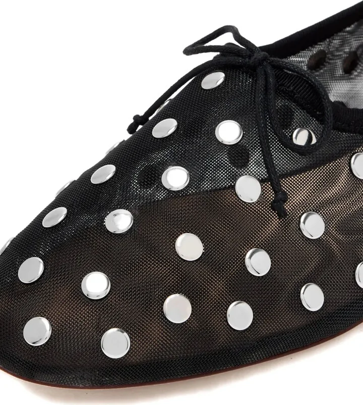 Landon studded-details ballerina shoes - Image 4
