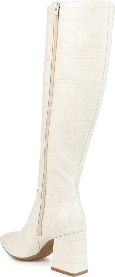 Landree Vegan Leather Block Heel Boot - Image 7