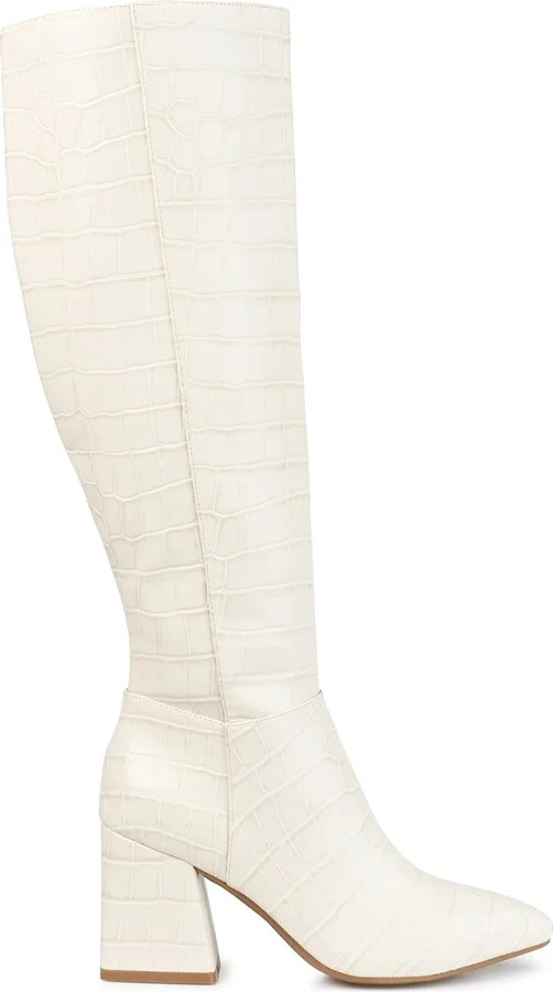 Landree Vegan Leather Block Heel Boot - Image 8