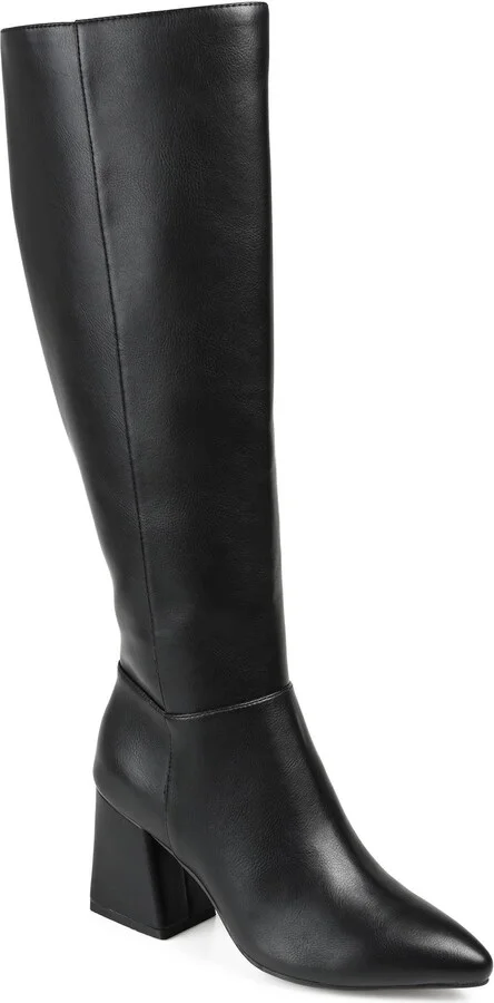 Landree Vegan Leather Block Heel Boot