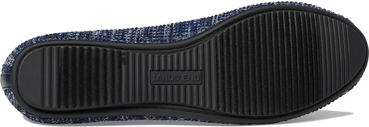 Lands' End Comfort Elastic Ballet Women's Shoes Navy Heather : 9.5 M, Textile - Image 2