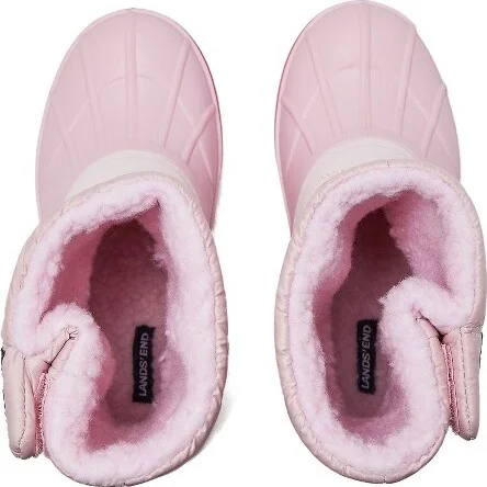 Lands' End Kids Frost Insulated Waterproof Snow Boots - - Cotton Candy - Image 3
