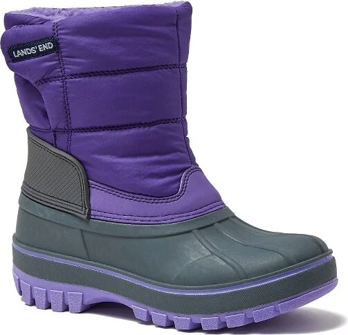 Lands' End Kids Frost Insulated Waterproof Snow Boots - - Cotton Candy