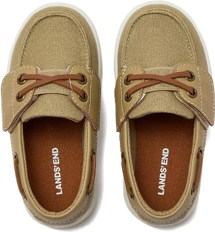 Lands' End Toddlers Canvas Easy On Boat Shoes - 10 - Deep Sea Navy - Image 3