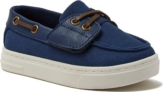 Lands' End Toddlers Canvas Easy On Boat Shoes - 10 - Deep Sea Navy