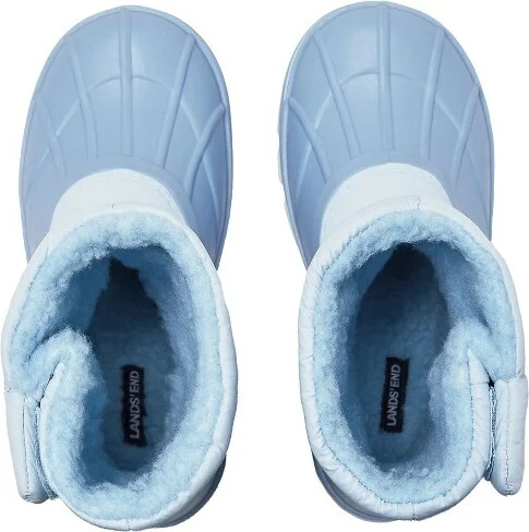 Lands' End Toddlers Frost Insulated Waterproof Snow Boots - - Light Blue - Image 2