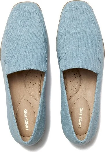 Lands' End Women's Classic Denim Loafers - 6 - Light Wash - Image 2